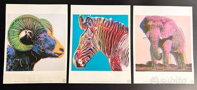 Set 3 poster vintage Andy Warhol