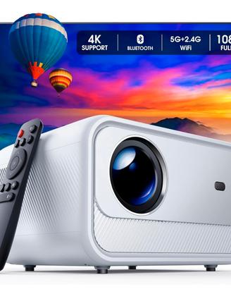 NUOVO Proiettore Portatile 4K Con WiFi Bluetooth
