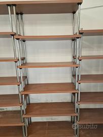 Scaffalatura con 6 ripiani per colonna cm 227x90