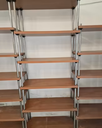 Scaffalatura con 6 ripiani per colonna cm 227x90