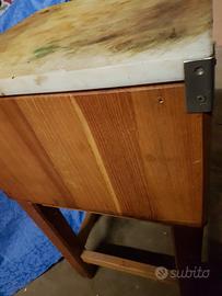 banco/tavolo da macellaio professionale vintage