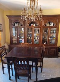 Sala in noce massello nazionale