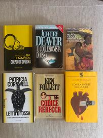 Lotto 6 libri gialli