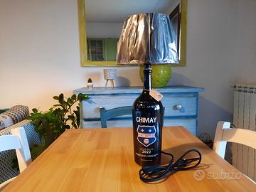 Lampada artigianale bottiglia Chimay G.Riserve '22