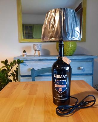 Lampada artigianale bottiglia Chimay G.Riserve '22
