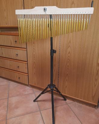 Campane a canne 36 note con stand.