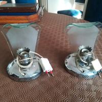 2 lampade da comodino stile decò