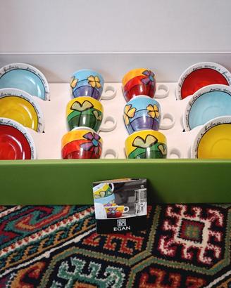 Egan Set 6 tazzine in porcellana collezione Nuove!