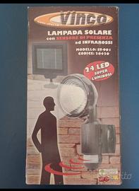 Lampada Solare Vinco ST‑901 nuova – 24 LED con Sen