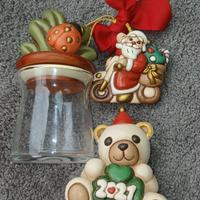 THUN Orsetto Babbo Natale Coccinella Vasetto