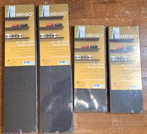 Mensole rovere moro, due da 60 e due da 40 cm