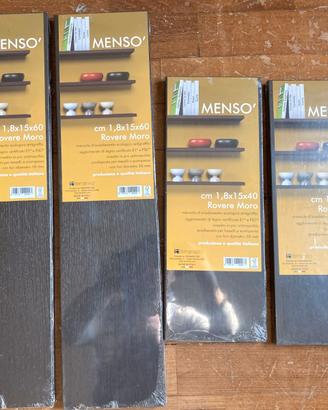 Mensole rovere moro, due da 60 e due da 40 cm