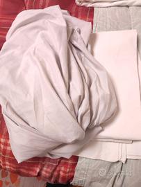 Lenzuola singole grigio bianco