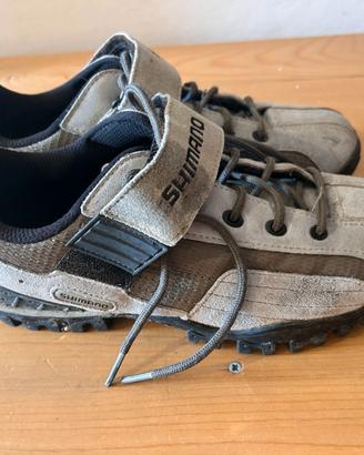 Scarpe da mtb Shimano SPD usate, ottime per princi