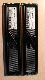 2 x 2 GB DDR2-RAM 240-pin PC2-6400U 