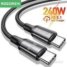 Cavo ricarica USB C-USB C nuovo da 240 Watt max