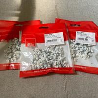 3 buste di graffette per fissaggio cavi