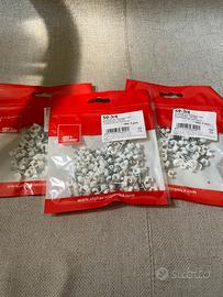 3 buste di graffette per fissaggio cavi