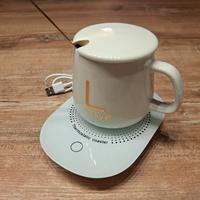 Tazza con coperchio + base riscaldante