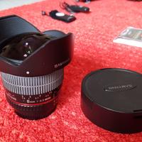 Samyang 8mm fisheye - innesto Nikon