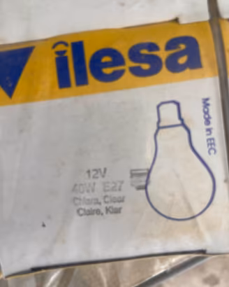 Lampada ilesa da 40w e 12volt