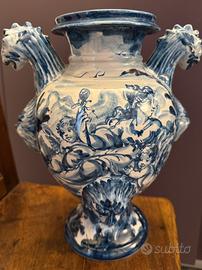 Albisola grande vaso ceramica XX secolo