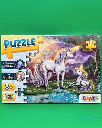 CRAZE Puzzle 200 Unicorni 3D Glitter