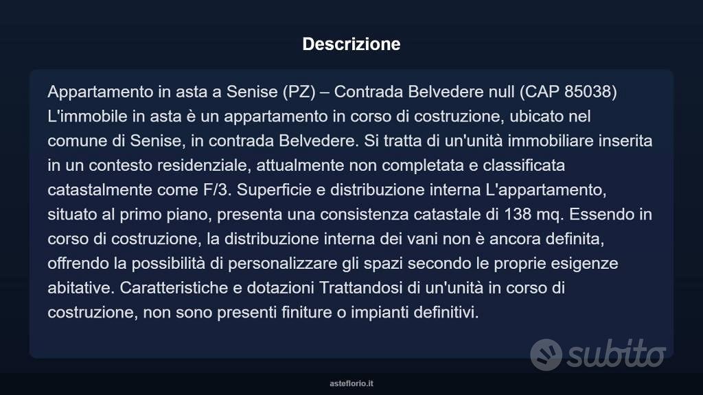 Appartamento – Senise, Potenza - Vista 3