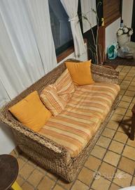 Divano in vimini da interno/esterno
