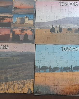 4cartoline puzzle Toscana