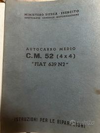 uso e manutenzione di cm  fiat 639 n2