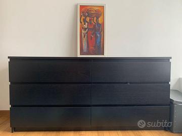 Cassettiera IKEA MALM 160x48x78 Smontata