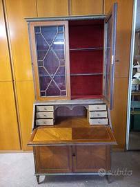 Vetrina con scrittoio vintage