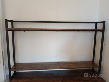 scrivania con libreria 