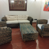 Salotto in vimini
