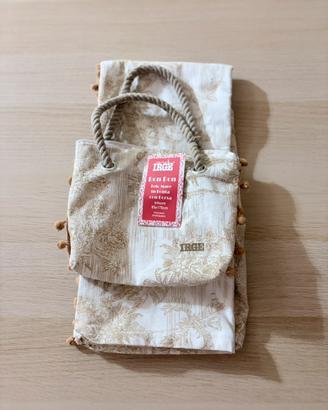 Borsa mare+ telo fouta 100% cotone