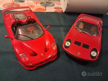 Ferrari F50 e Lamborghini Miura 1:18