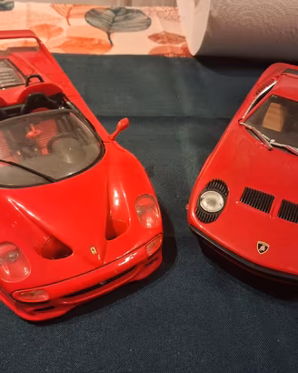 Ferrari F50 e Lamborghini Miura 1:18