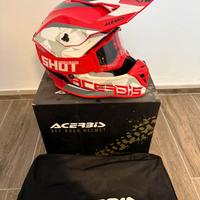 Casco Acerbis enduro/cross con mascherina Shot