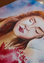 Dipinto originale ad acquerello – Ragazza serena c