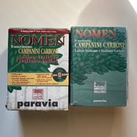 Dizionario vocabolario latino Nomen Paravia liceo