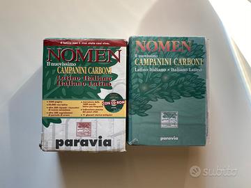 Dizionario vocabolario latino Nomen Paravia liceo