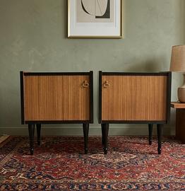 Coppia Comodini Nid Century in Teak