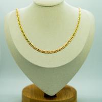 Collana in oro 18 kt giallo occhio di pernice