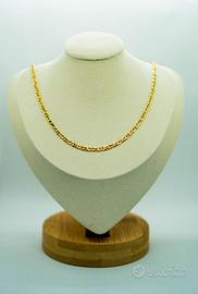 Collana in oro 18 kt giallo occhio di pernice