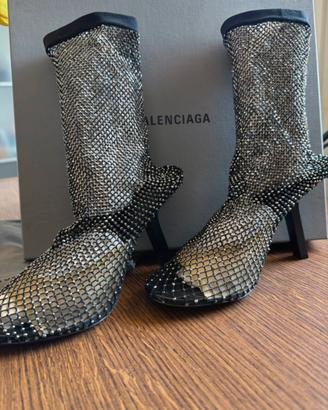 Stivali Balenciaga con strass tg 39