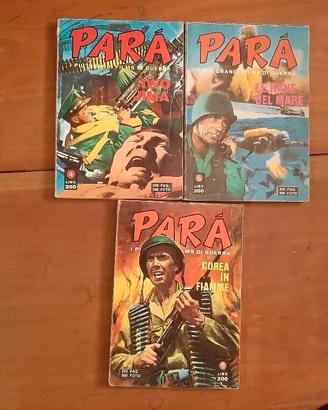 PARA’ Ed. Ponzoni. Lotto di 3. Numeri 4-5-6. 1970.