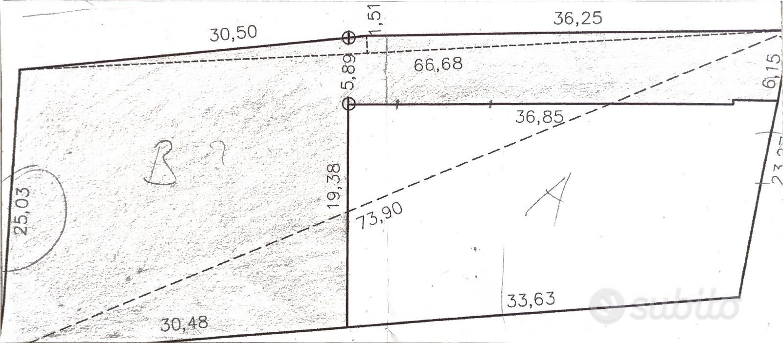 Lotto edificabile 1000 m² - Vista 2