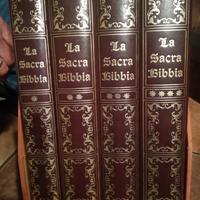 Sacra Bibbia illustrata 4 volumi collezione