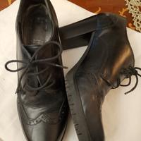 scarpe décolleté pelle nera 